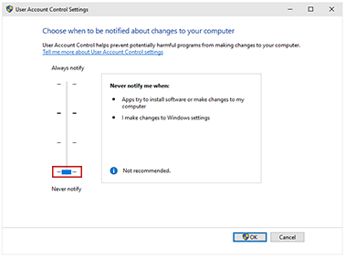 User Account Control dialog